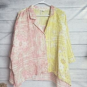 Cato Button Down Lounge Shirt Women's Sz‎ XL